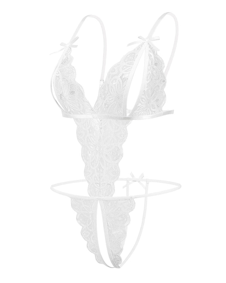 Aurivienne – Lace Deep V Teddy