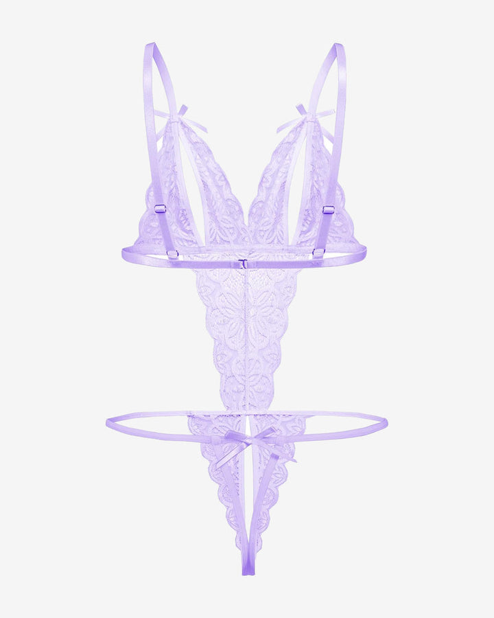 Aurivienne – Lace Deep V Teddy