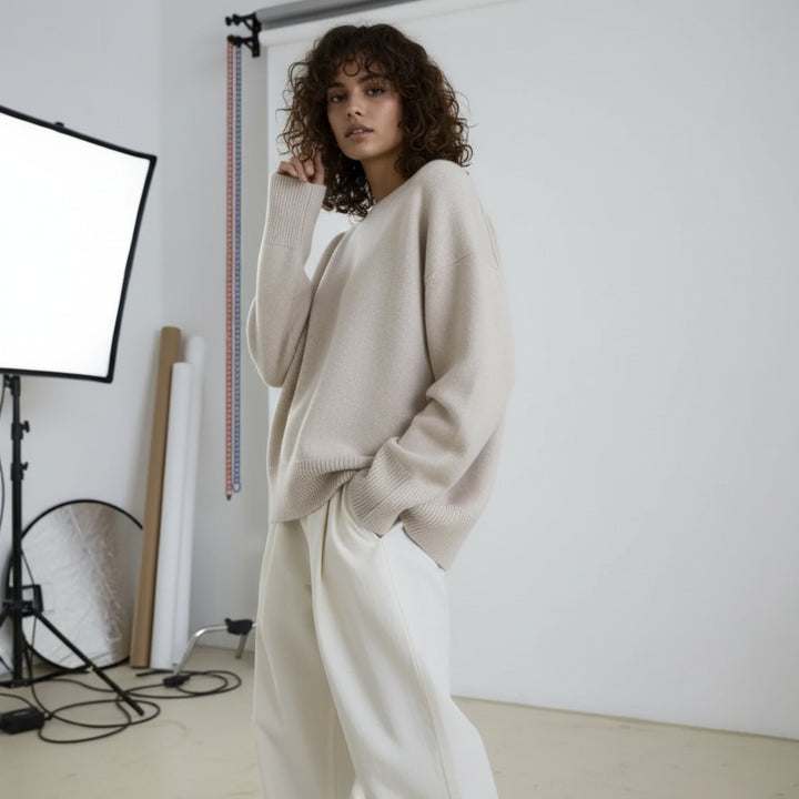 Plush Oversized Knit Sweater