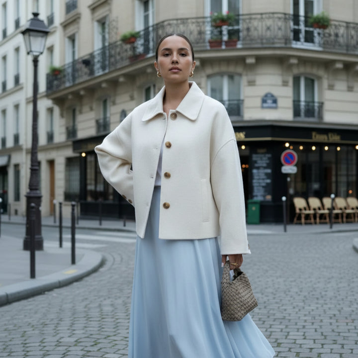 Oversized Wool Blend Jacket