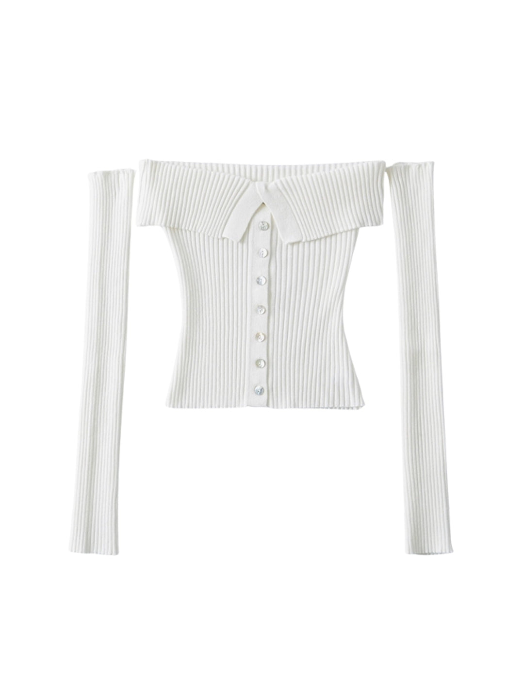 Club Muse Off-Shoulder Knit Top