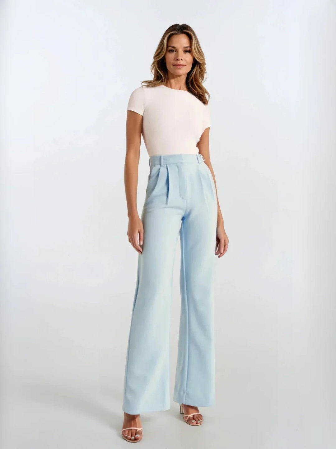 High Waist Wide-leg Casual Pants