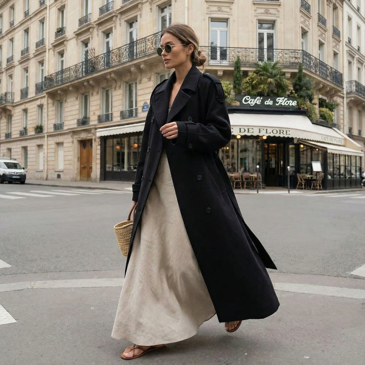Rowan Wool-Blend Oversized Coat