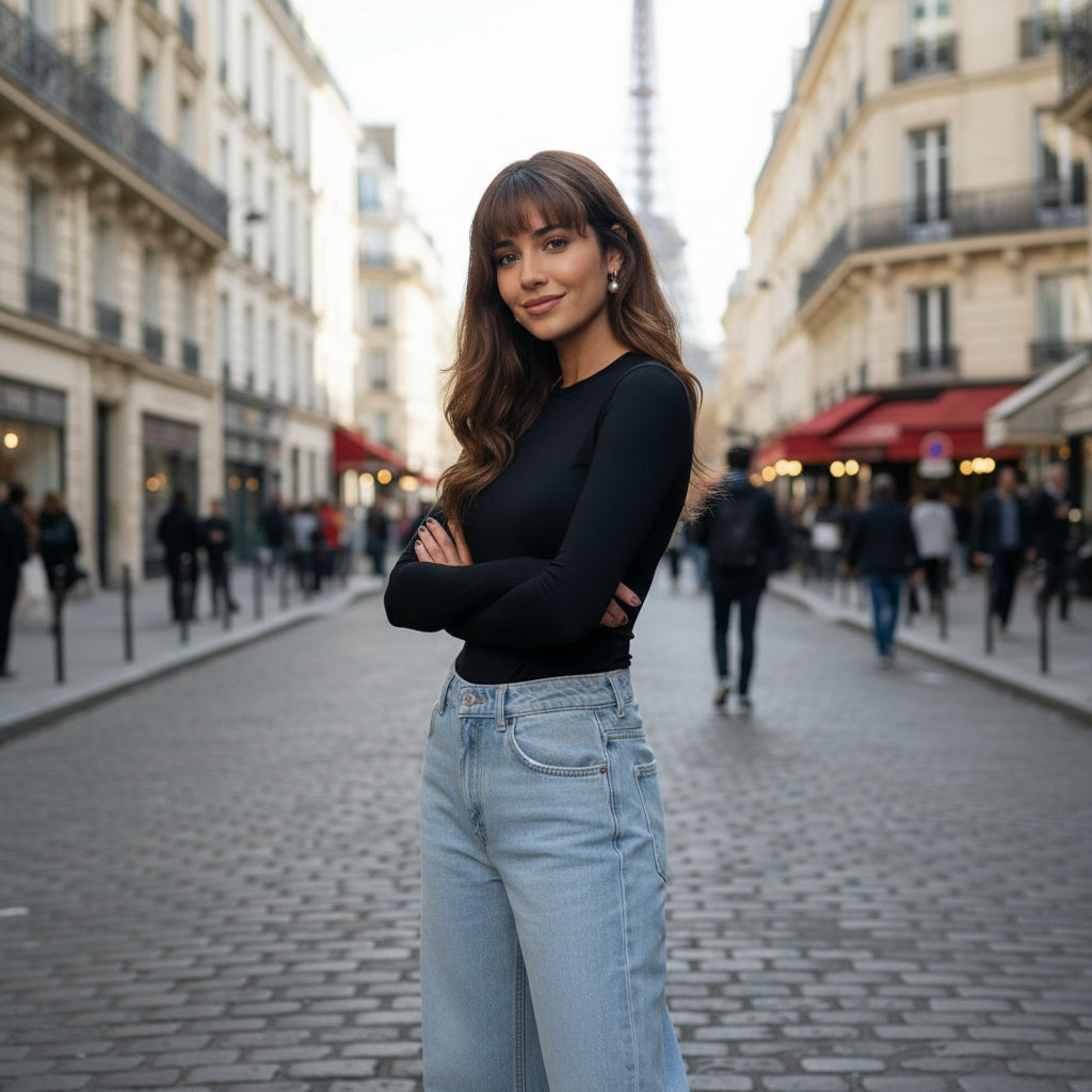 Classic Fitted Top - black