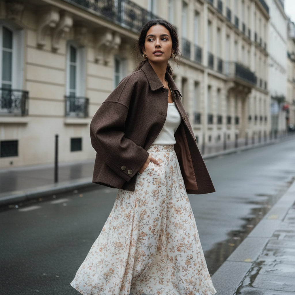 Oversized Wool Blend Jacket