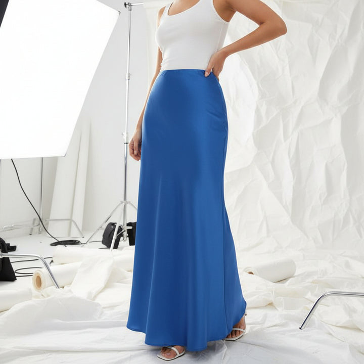 Satin Flow Maxi Skirt