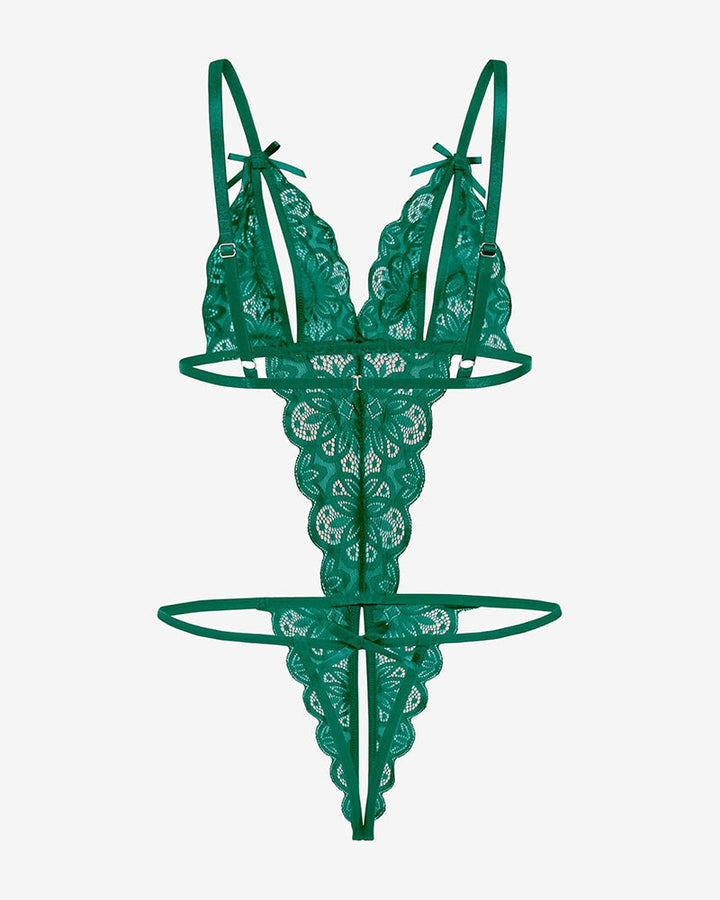 Aurivienne – Lace Deep V Teddy