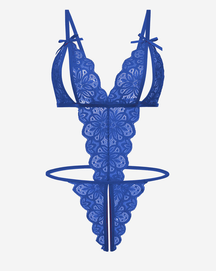 Aurivienne – Lace Deep V Teddy