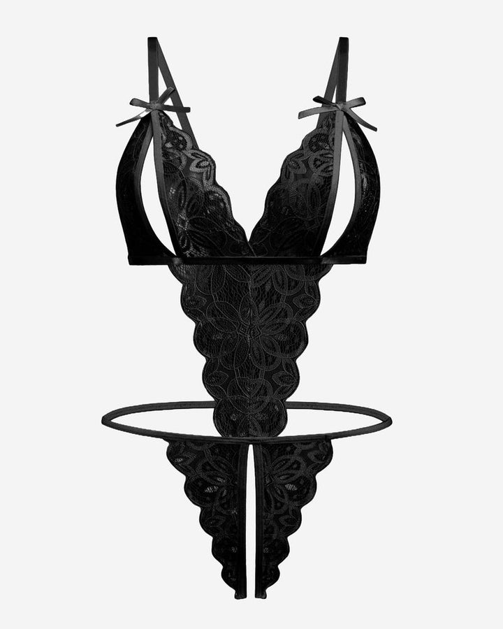 Aurivienne – Lace Deep V Teddy