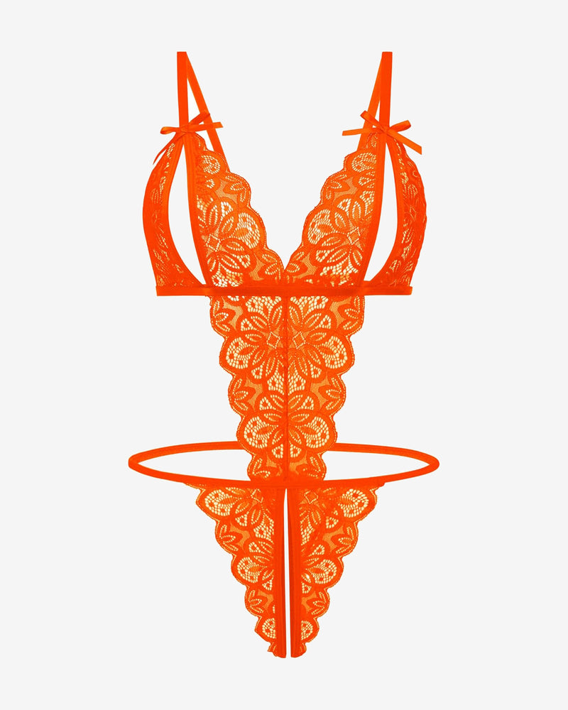 Aurivienne – Lace Deep V Teddy