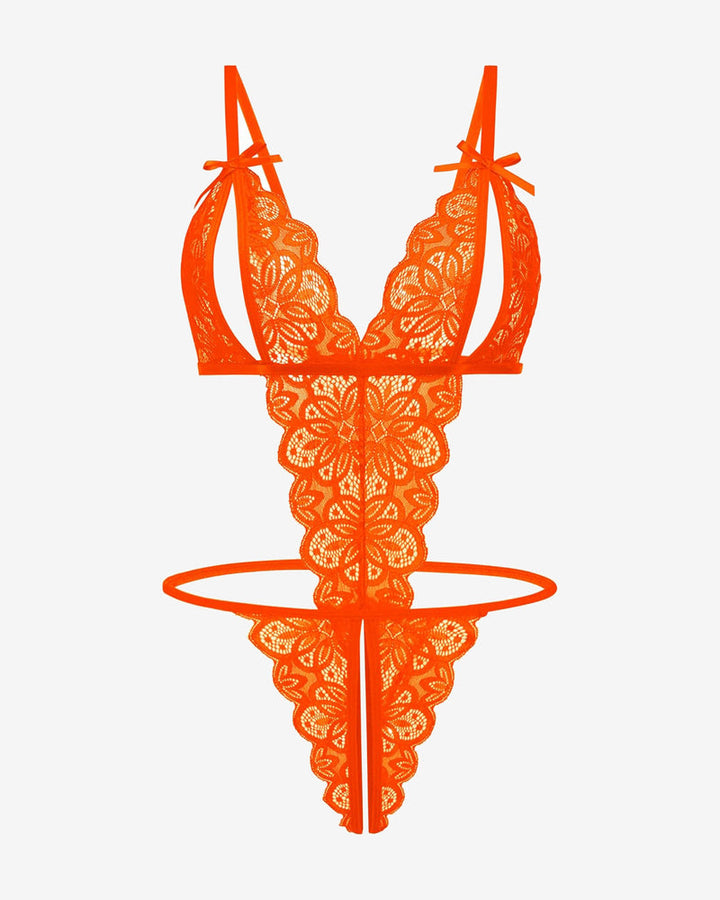 Aurivienne – Lace Deep V Teddy