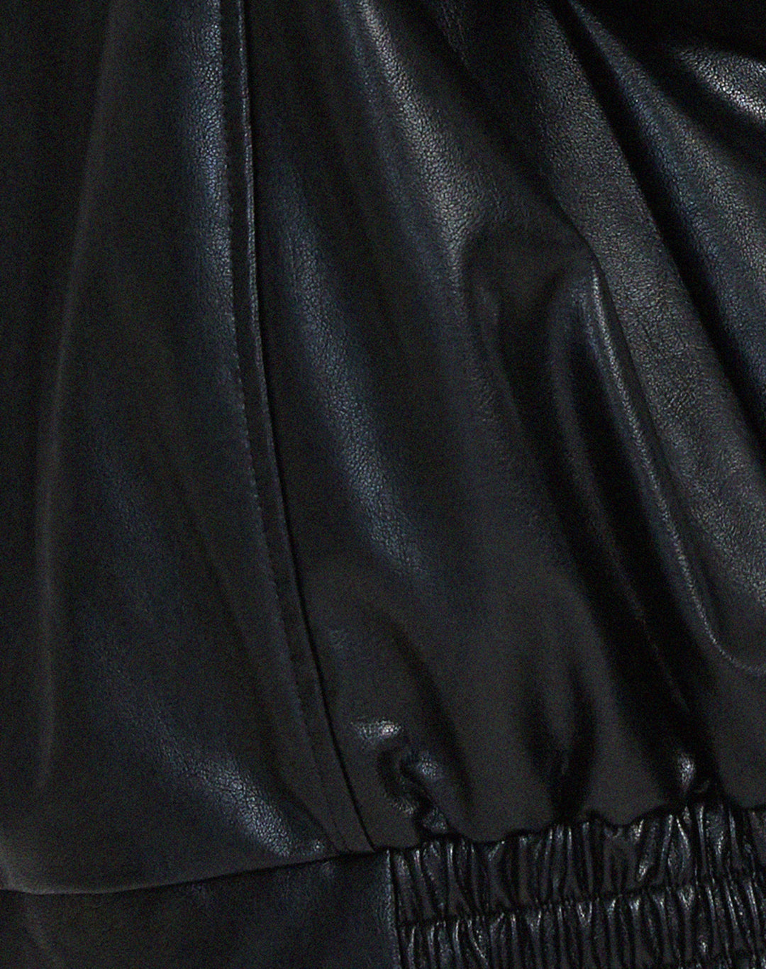 Harlin Oversized PU Zip Jacket
