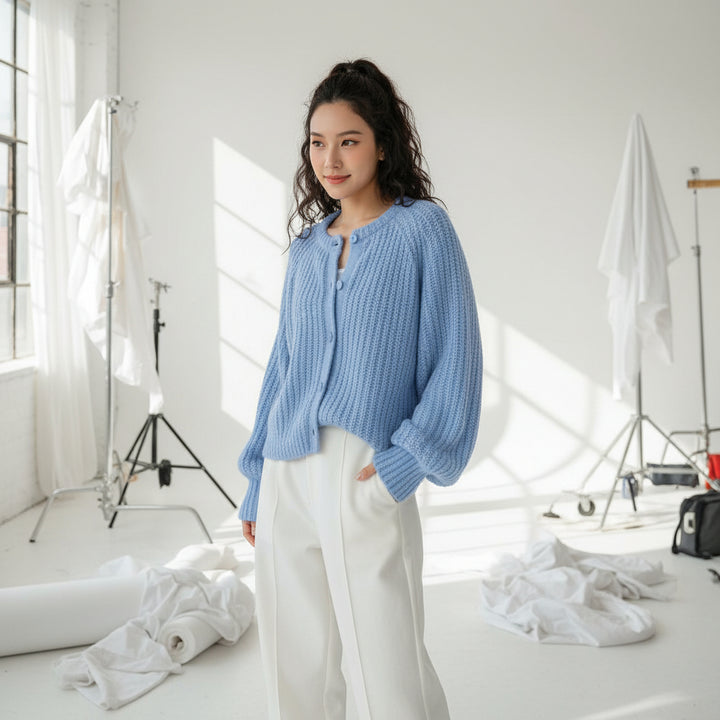 Soft Button Knit Cardigan