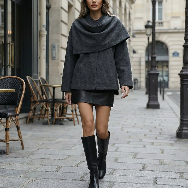 Midnight Drape Wool Jacket