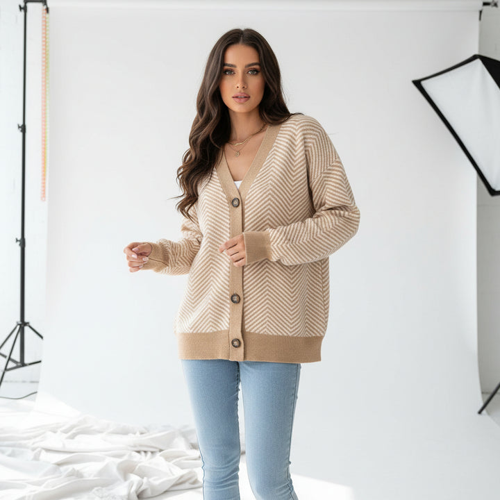 Axis Chevron Knit Cardigan
