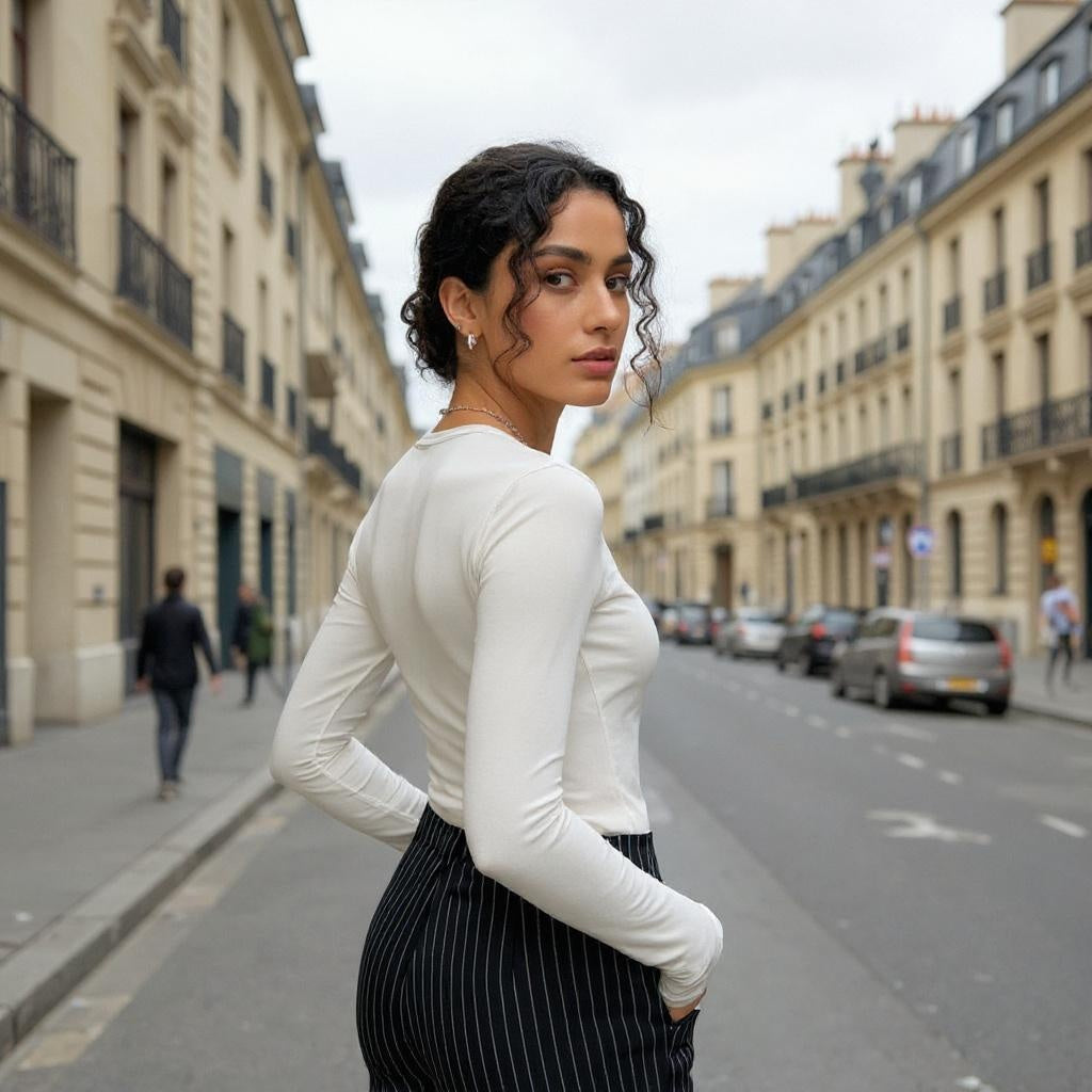 Classic Fitted Top - white