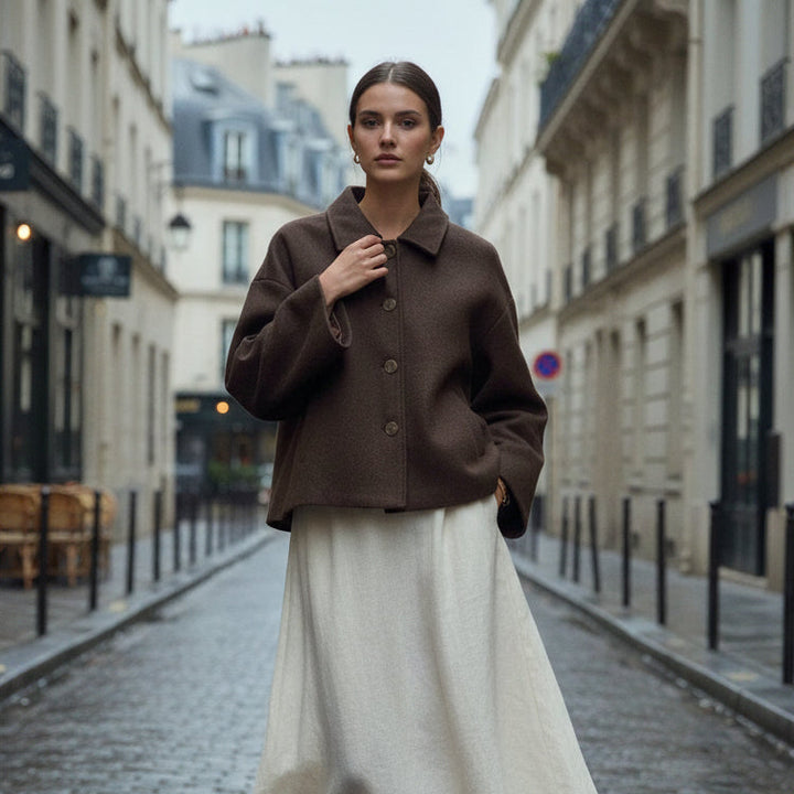 Oversized Wool Blend Jacket