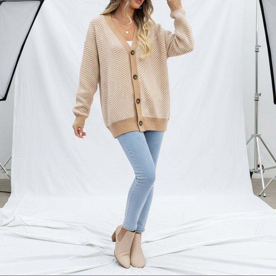 Axis Chevron Knit Cardigan