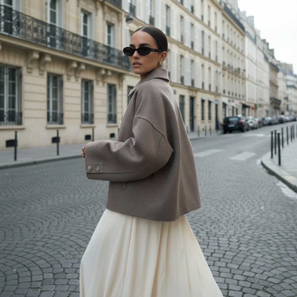 Oversized Wool Blend Jacket