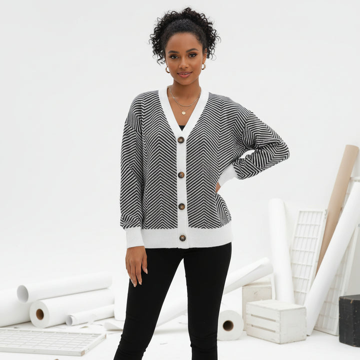 Axis Chevron Knit Cardigan