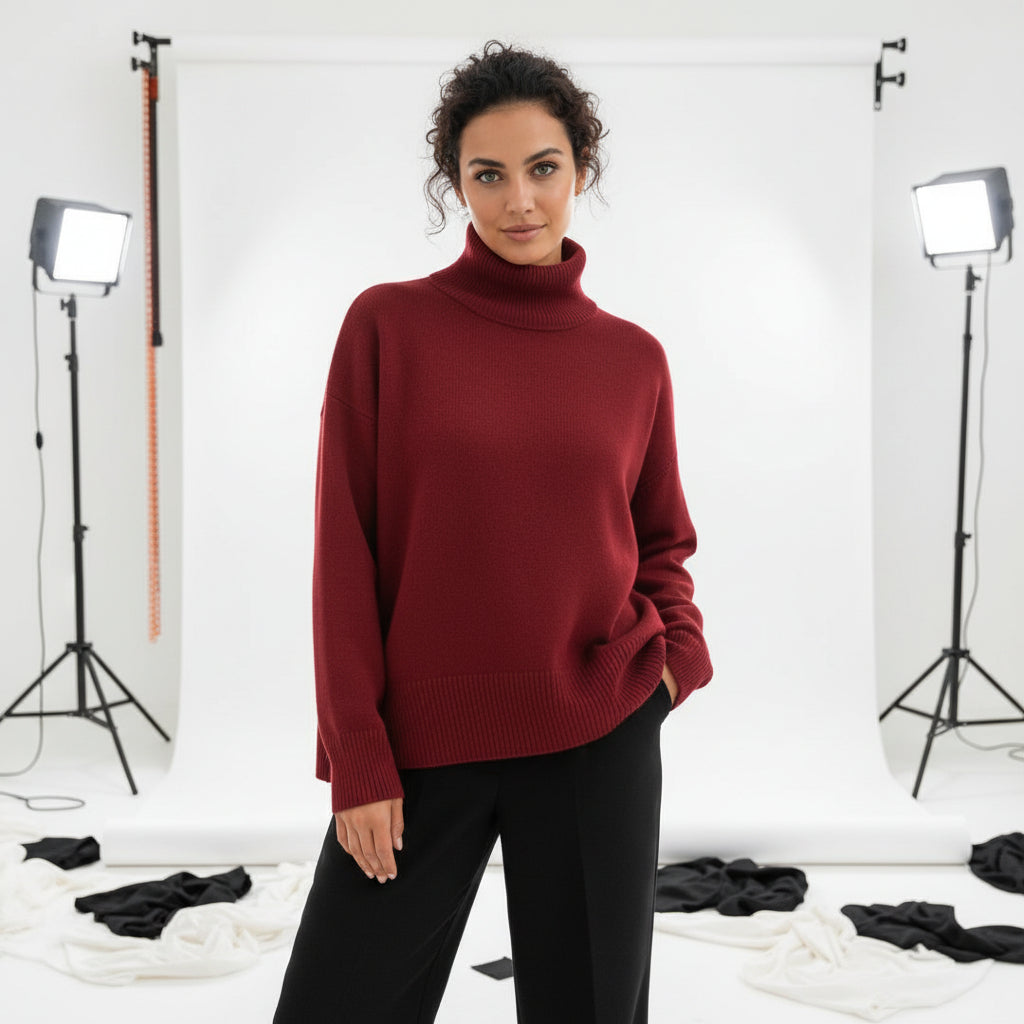Oversized Turtleneck Sweater