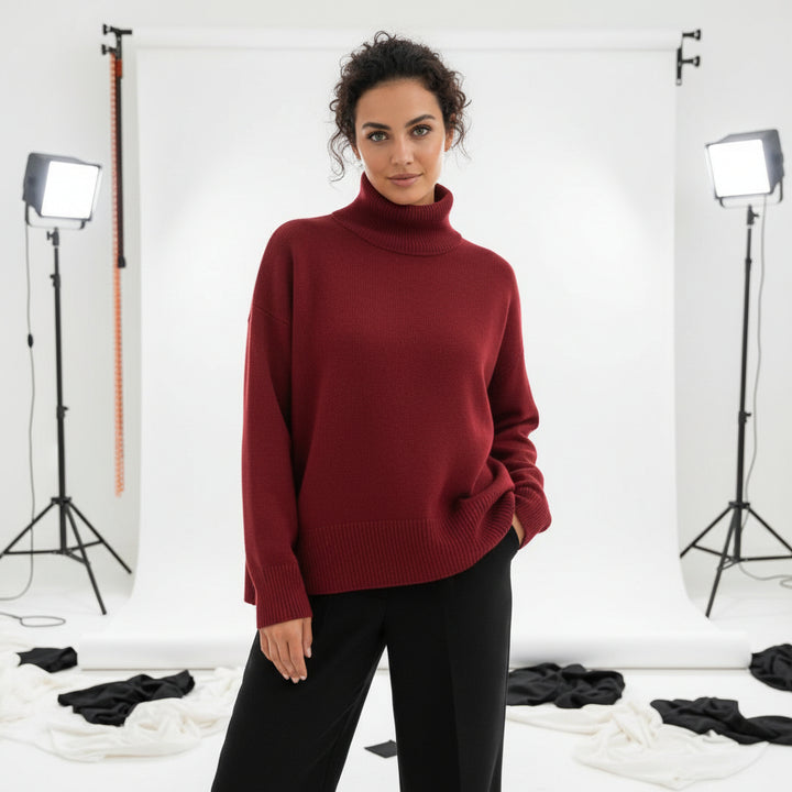 Oversized Turtleneck Sweater