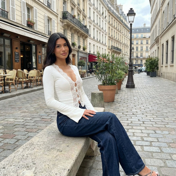 Pure Lace Top - cream