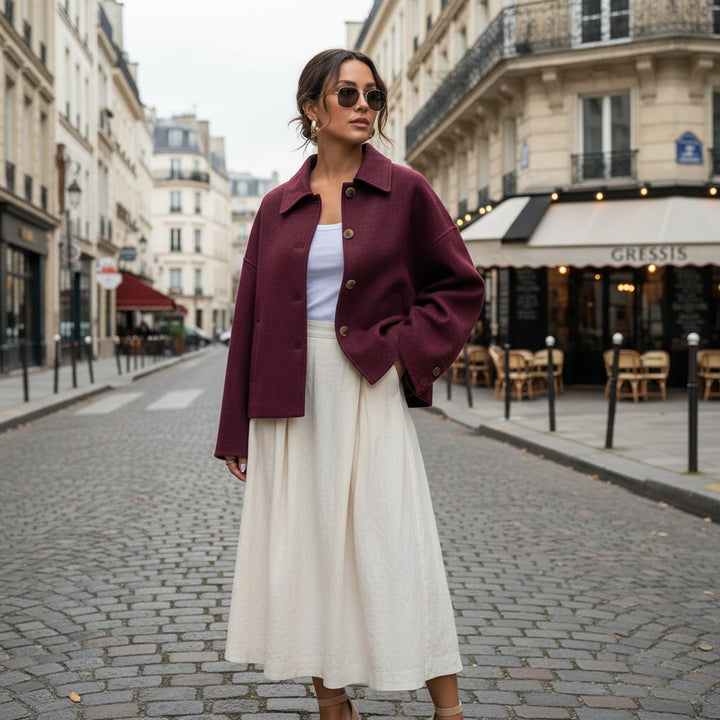 Oversized Wool Blend Jacket