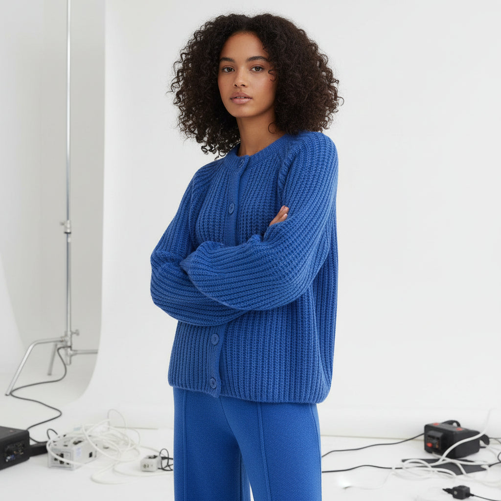 Soft Button Knit Cardigan