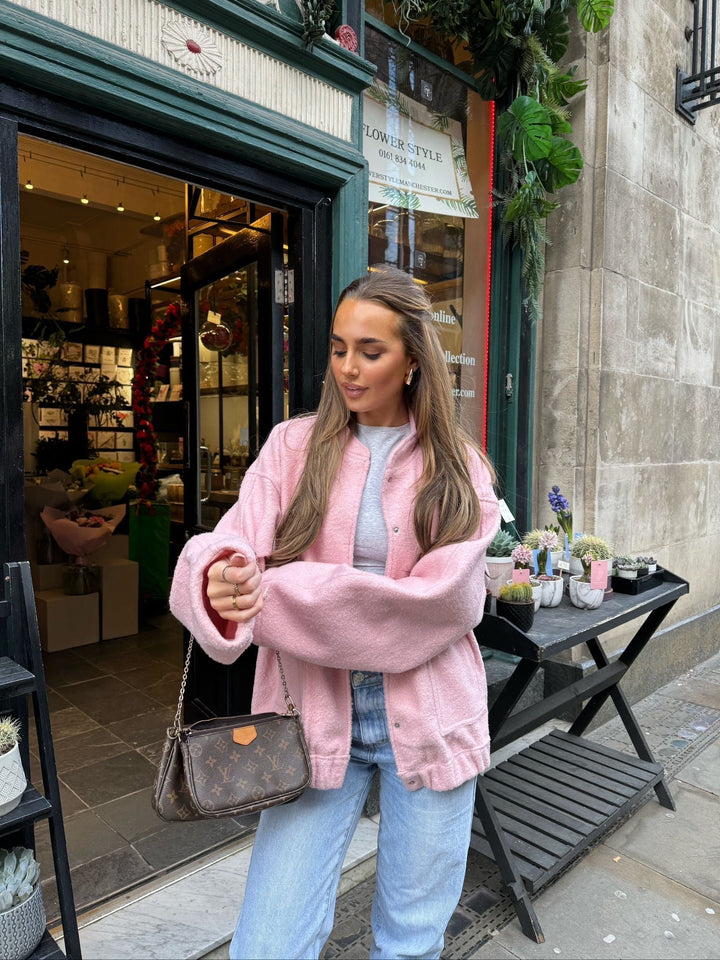 Paddington Plush Snap Front Jacket