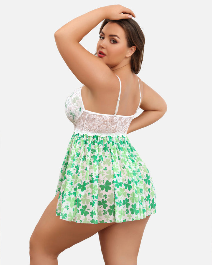 Veralyn – Plus Size Mesh Babydoll