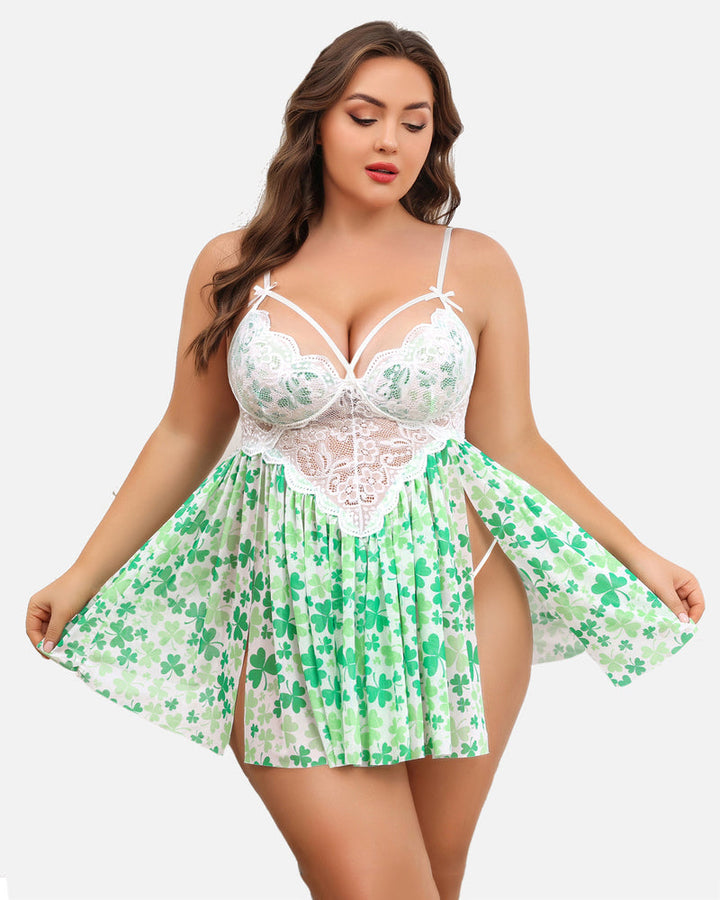 Veralyn – Plus Size Mesh Babydoll