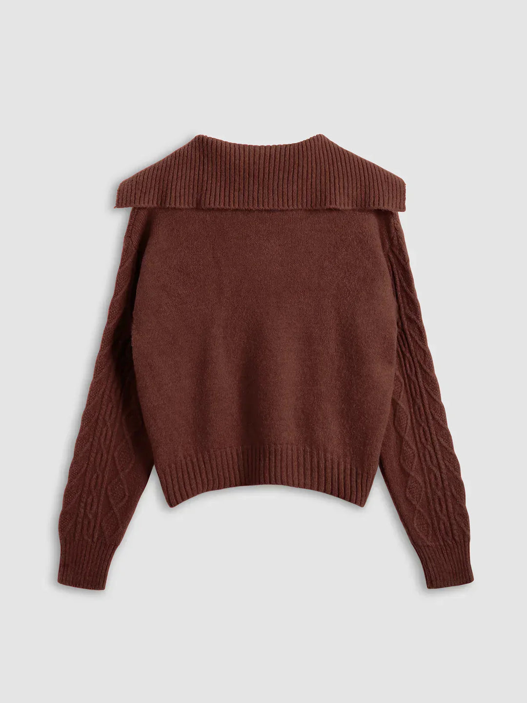 Always In Love Burgundy Knit Sweater
