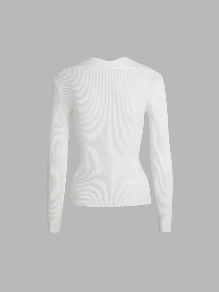 Arden Cut Out Ribbed Jumper