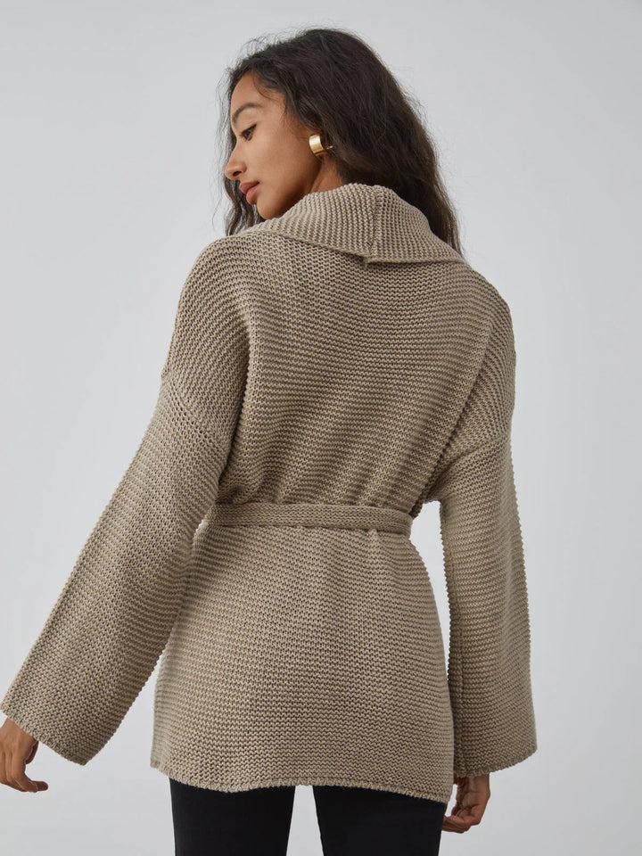 Sierra Dunes Knit Belted Cardigan