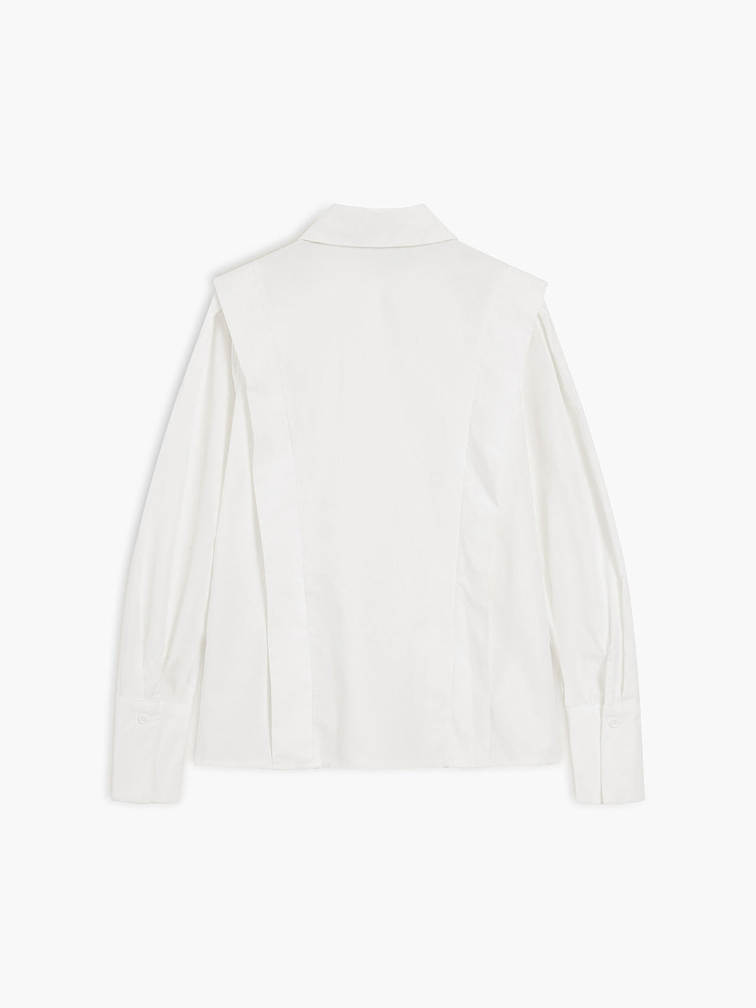 Structured Puff Sleeve Button-Up Shirt