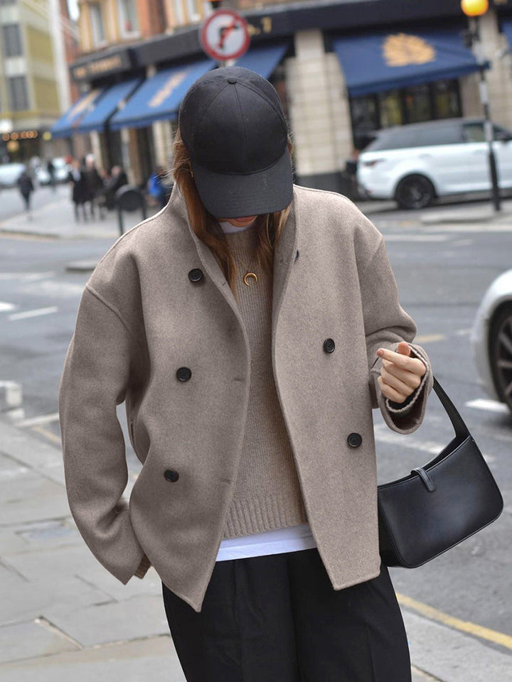 Sable Double-Breasted Coat