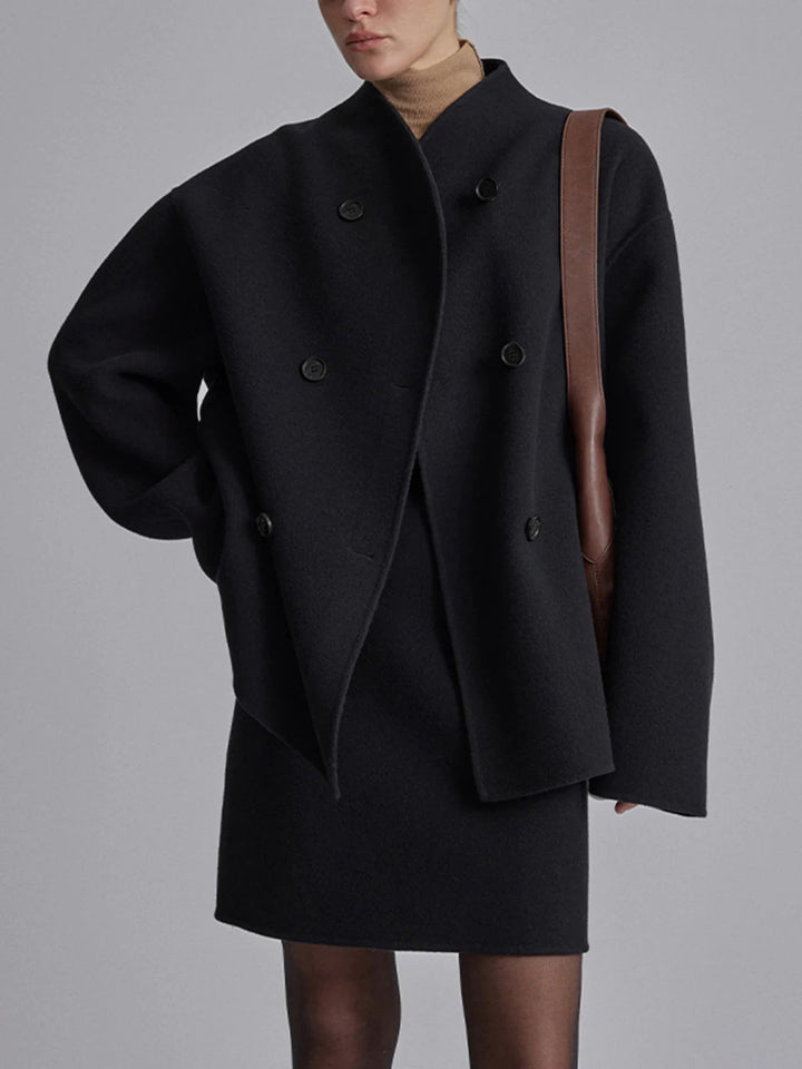 Sable Double-Breasted Coat