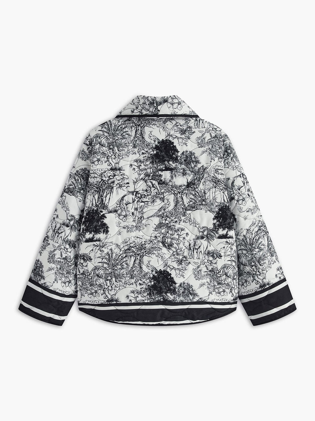 Noir Sketch Contrast-Trim Jacket
