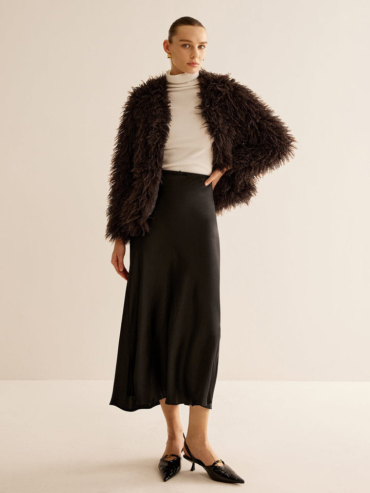 Brown Sydney Luxe Faux Fur Jacket