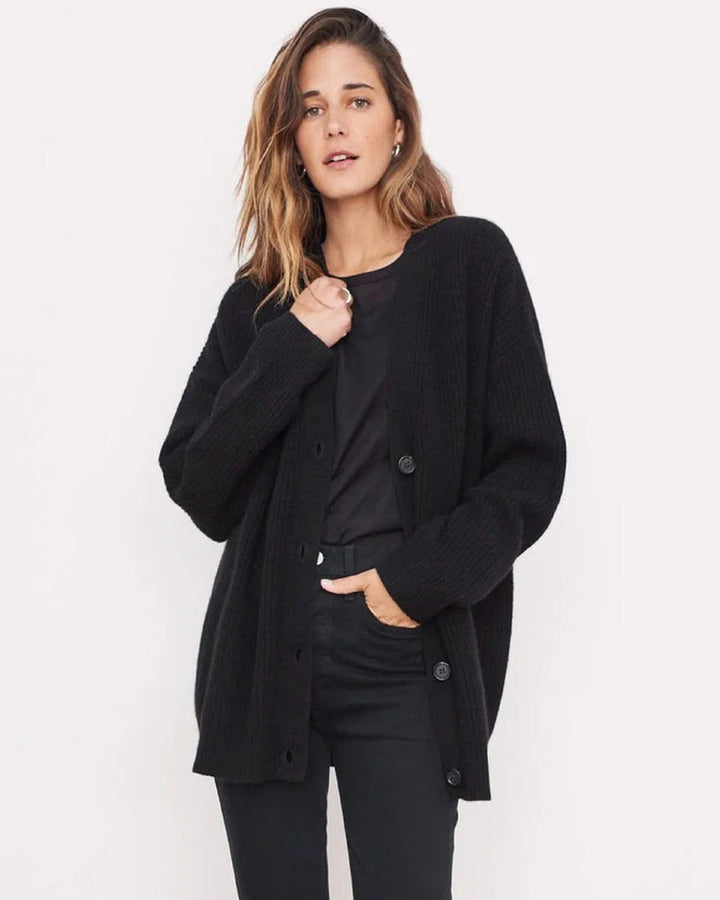Saltair Ribbed Button Cardigan