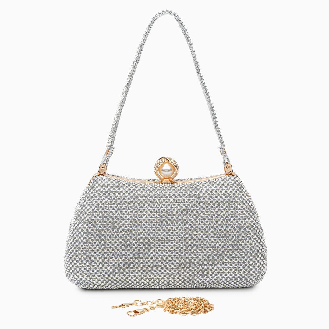 Parma Vintage Rhinestones Glitter Handbag