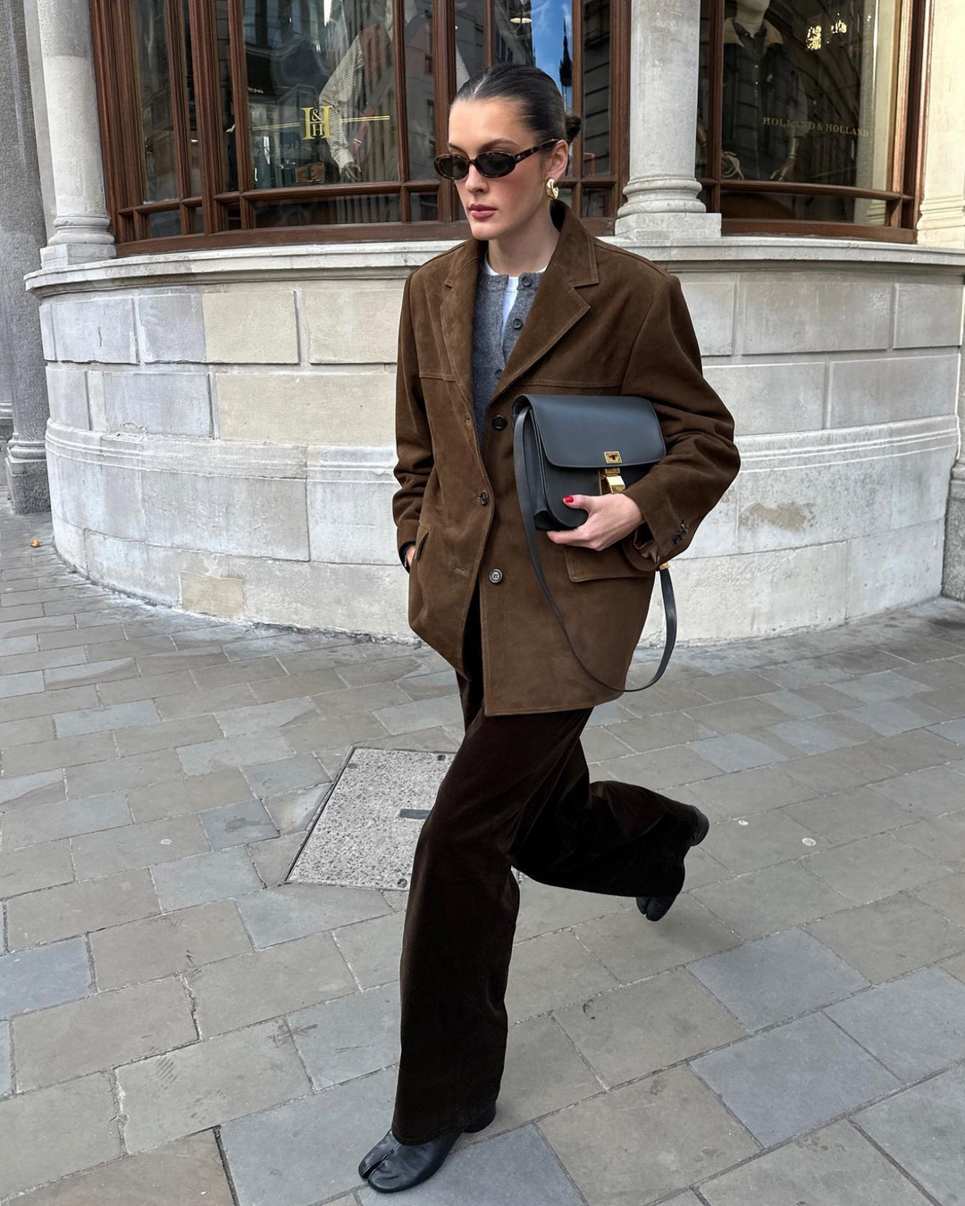 Sable Crest Suede Blazer