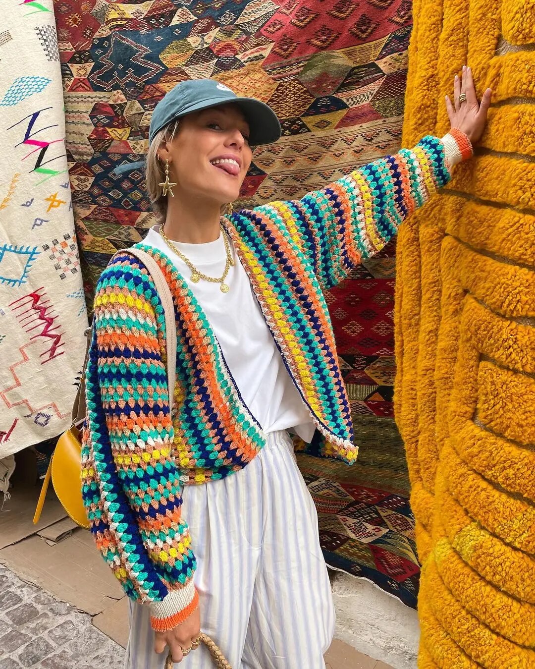 Fiesta Crochet Knit Cardigan