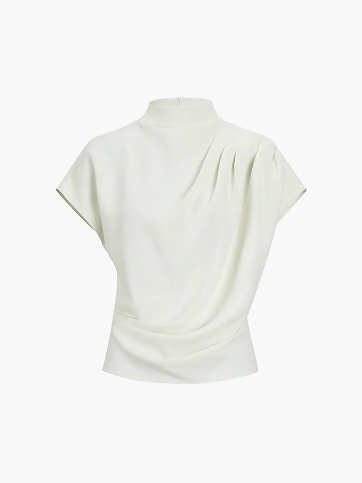 Elegant Style Minimalism Short Sleeve Top