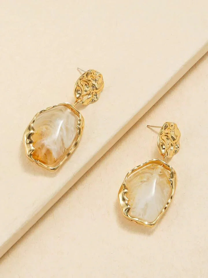 Retro Design Irregular Drop Earrings