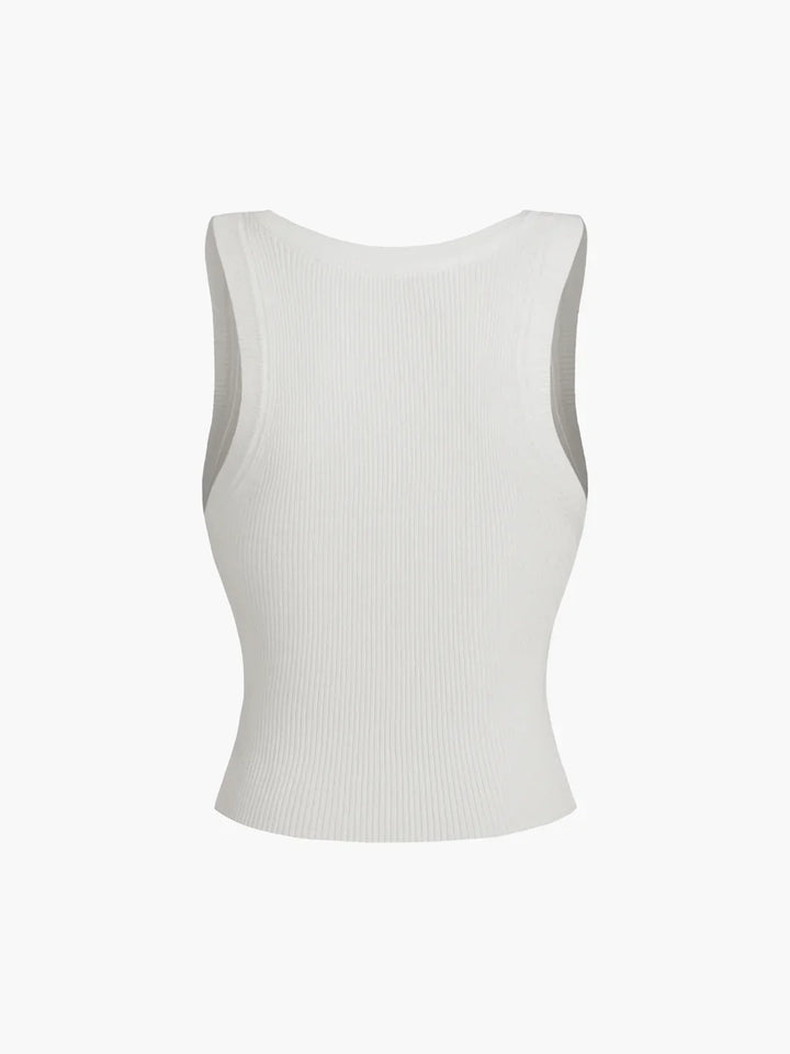 Solid Ribbed Sweater Top