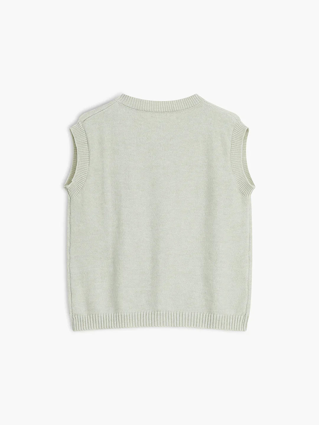 Single-breasted Casual Button Up Sweater Vest