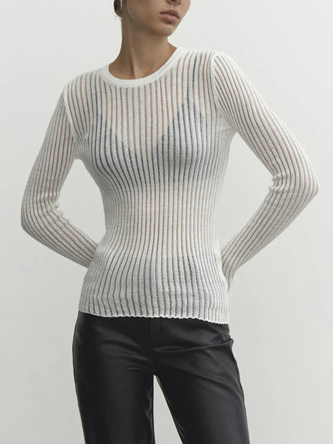 Dark Romance Sheer Long Sleeve Top