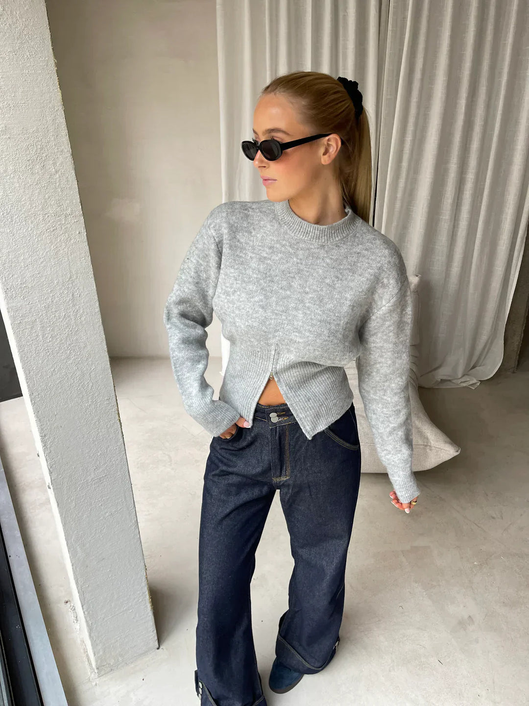 Oslo Split Hem Knit Jumper